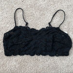 Free People Black Bralette